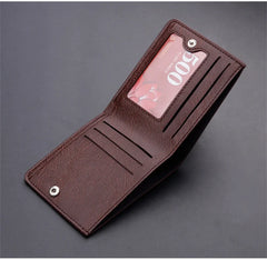Men's Slim Leather Billfold Wallet Credit Card Holder Retro Dollar Wallet