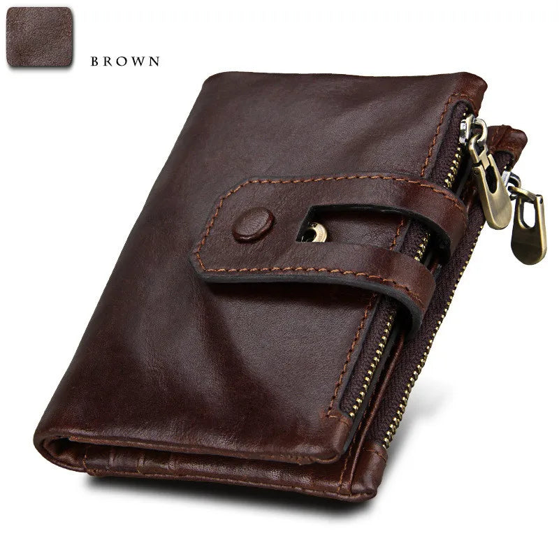 Men's Anti-theft RFID Leather Wallet