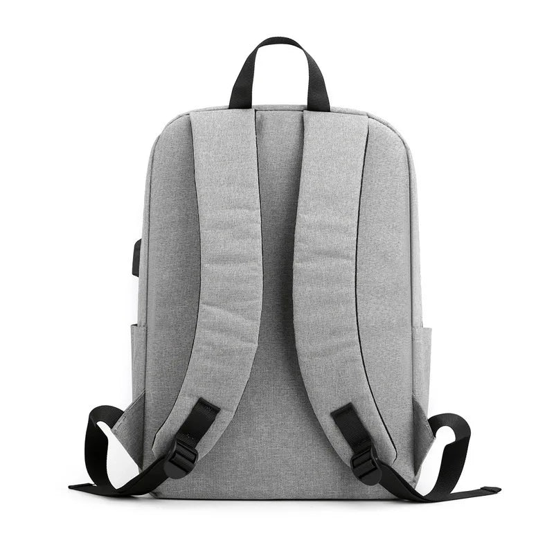 Men's Waterproof Business Backpack with USB Port 15.6 Inch Laptop Bag