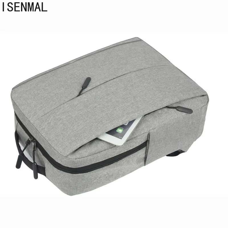 Men's Waterproof Laptop Backpack USB Charging Rucksack