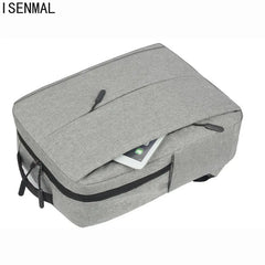 Men's Waterproof Laptop Backpack USB Charging Rucksack