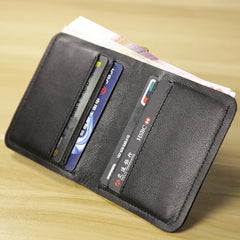 Men's Ultra-Thin Leather Clip Wallet Soft Brown Bag