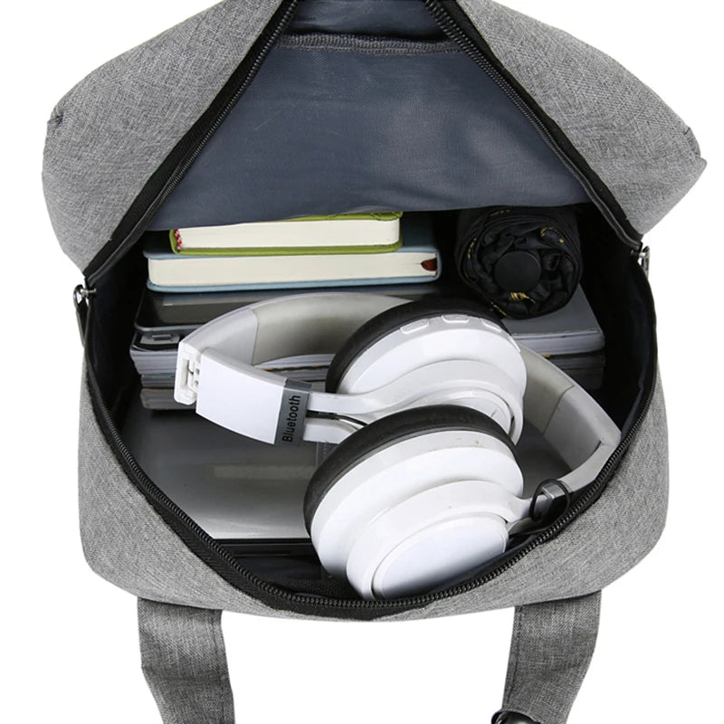 Men's USB Charging Waterproof Business Laptop Backpack