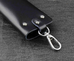 Men's Leather Wallet Key Rings Holder Chain Wallet Case