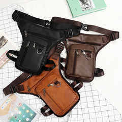 Men's Sling Cross Body Waist Bag Fanny Pack Drop Leg Bag Thigh Pouch
