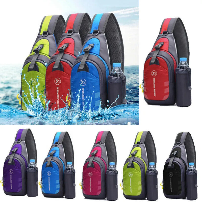 Waterproof Chest Bag Pack Travel Sport Shoulder Sling Backpack