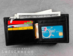 High Punk Skull Star Leather Wallet