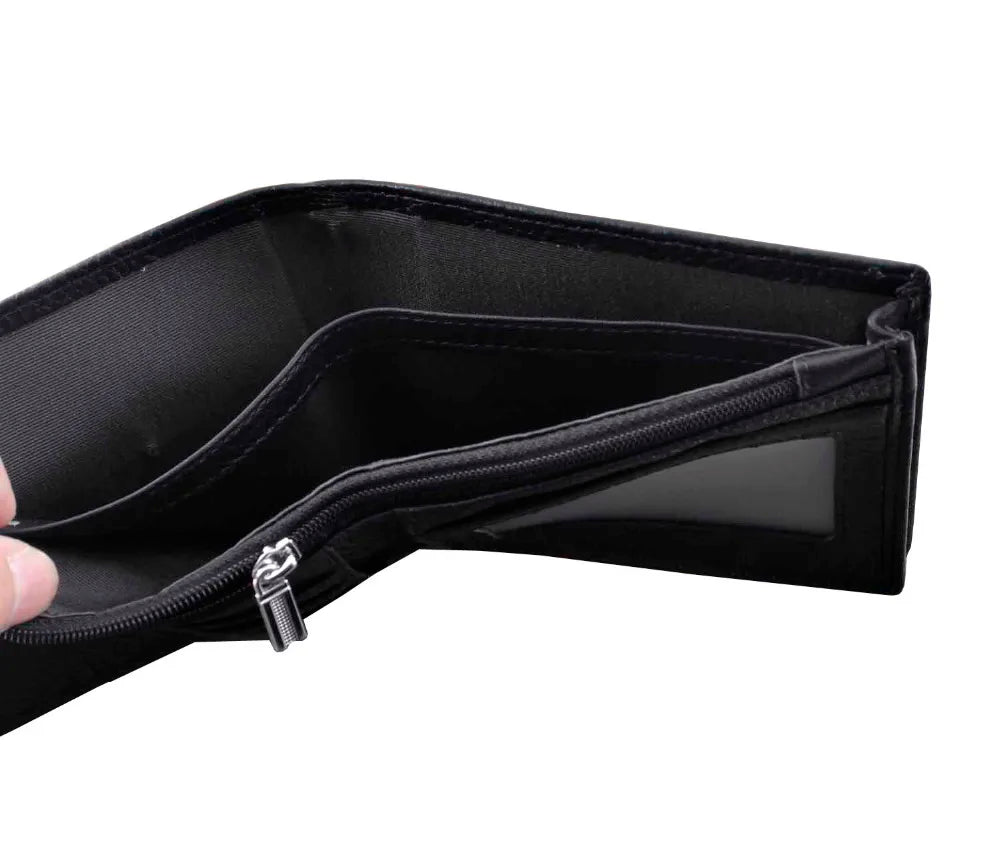 High Punk Skull Star Leather Wallet