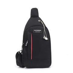 Men's Casual Chest Bag USB Charging Crossbody Shoulder Messenger Bag