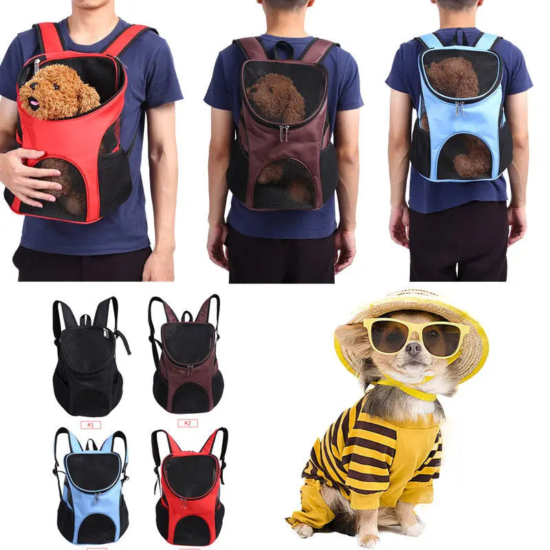 Mesh Breathable Pet Carrier Backpack Large Capacity Cat D