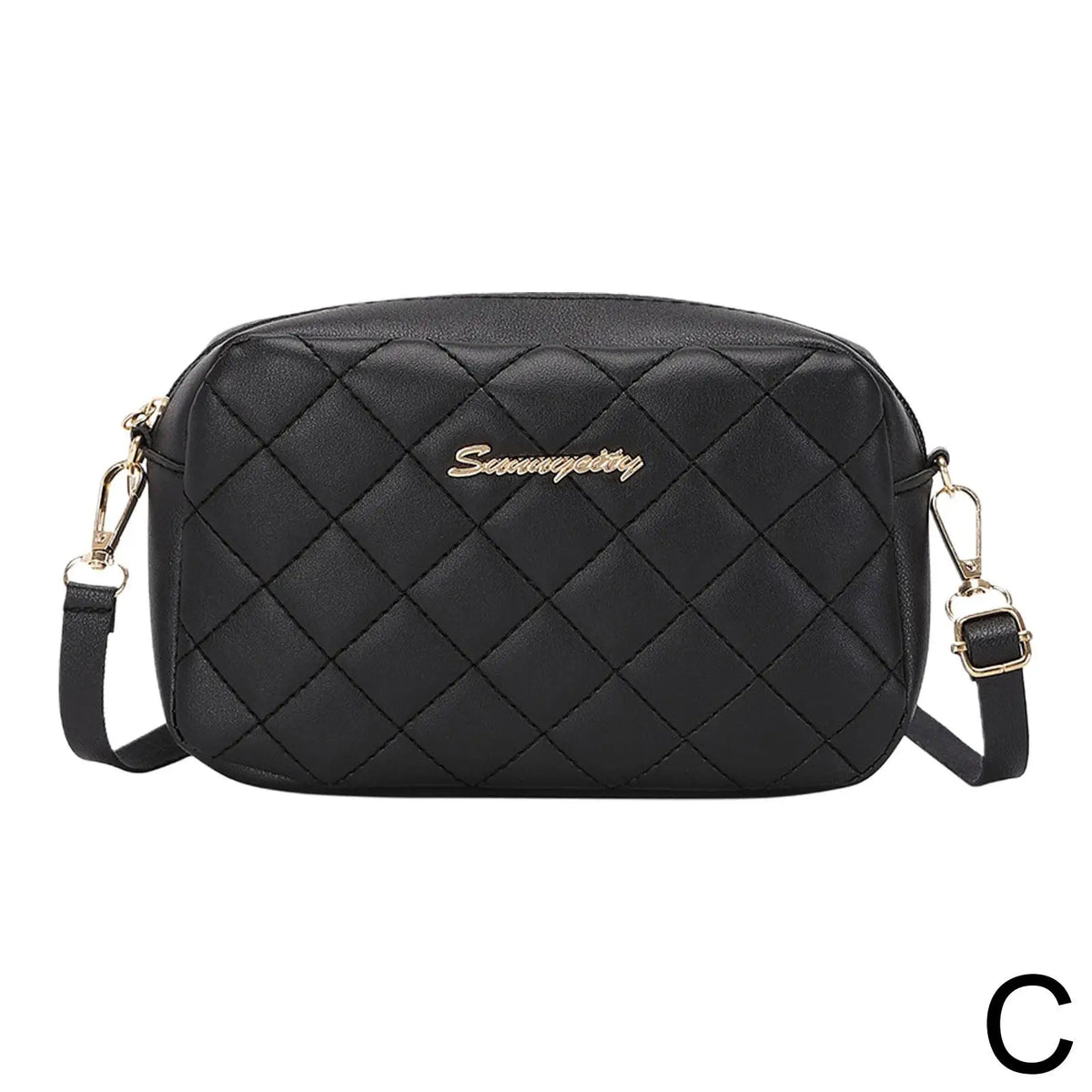 Embroidered Camera Crossbody Bag Chain Handbag