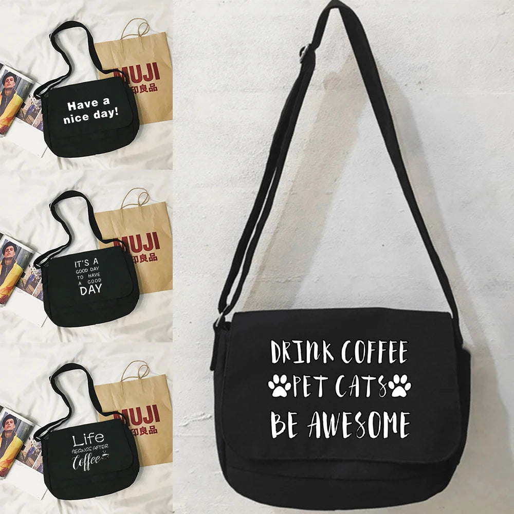 Japanese Multi-function Messenger Bag Harajuku Languid Portable One-shoulder Bag