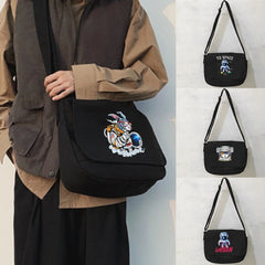 Japanese Astronaut Pattern Messenger Bag Harajuku College Style