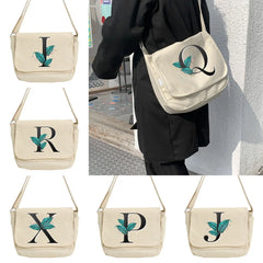 Leaf Pattern Messenger Bag Harajuku Style College Shoulder Bag