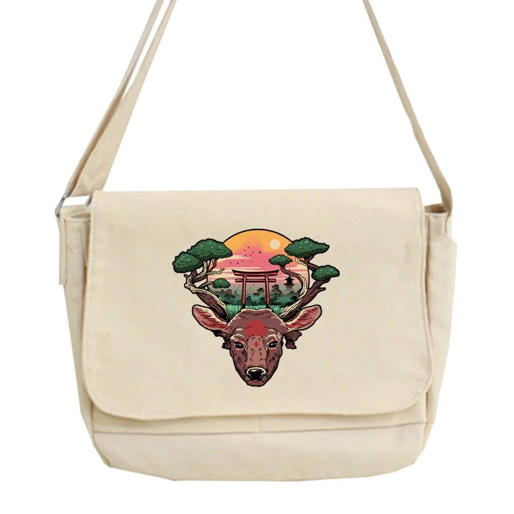 Messenger Bag Work Clothes Multi-function Messenger Bag Young Man Harajuku