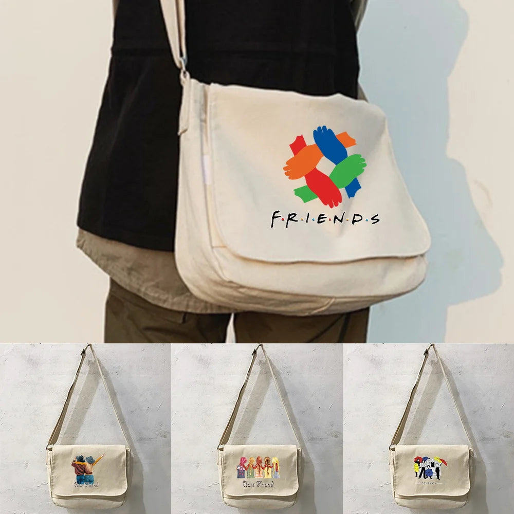 Retro Messenger Bag Female Harajuku College Style Portable Bag