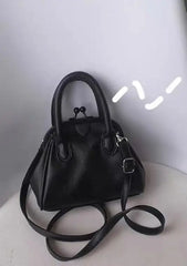 Pu Leather Messenger Bag for Women Small Handbag Vintage Clip Bag