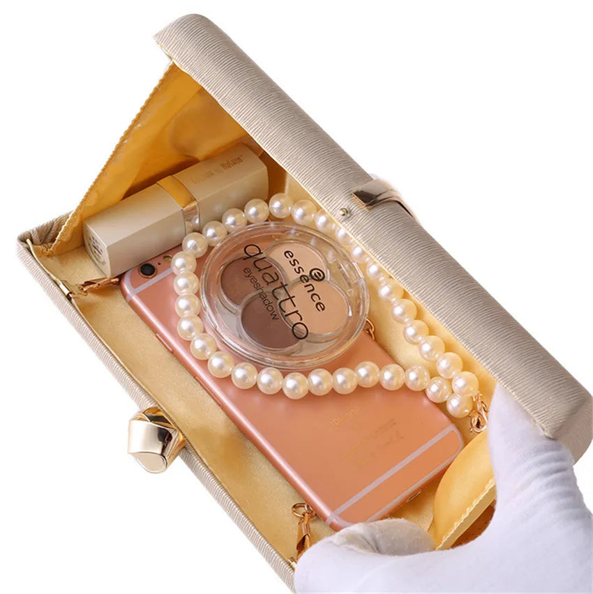 Metal Purse Bag Female Clutch Evening