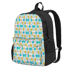 Modern Geometric Backpacks Textured Design School Travel Bags Eco Friendly