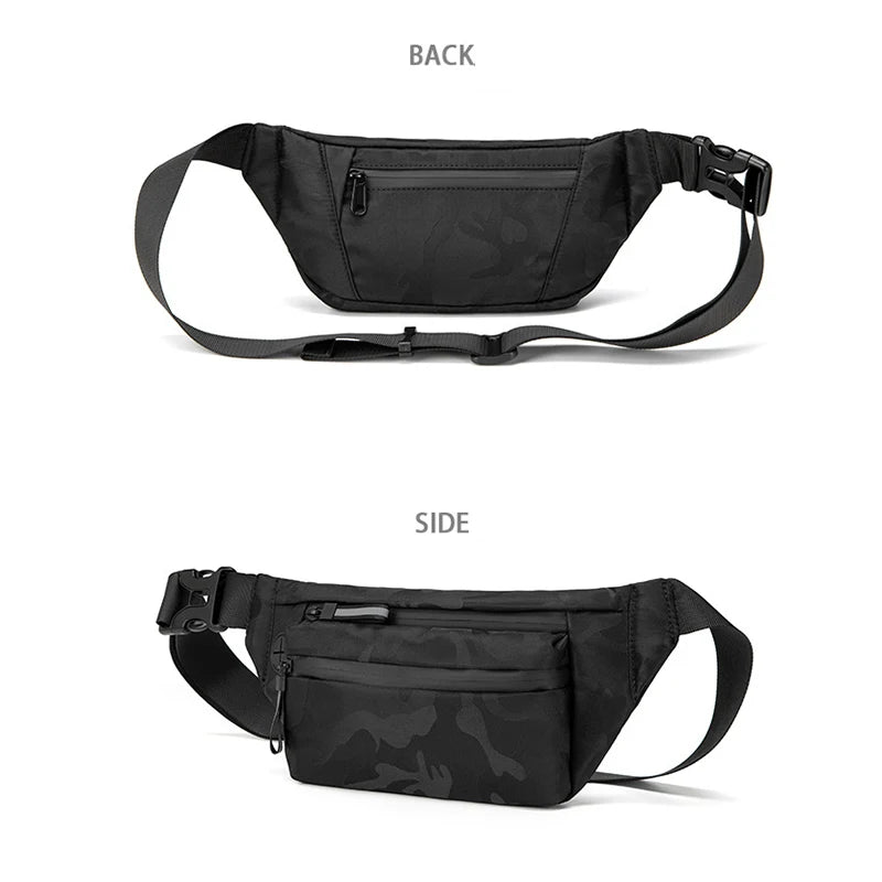 Men Waist Bag Chest Fanny Pack Waterproof Outdoor Crossbody Bags