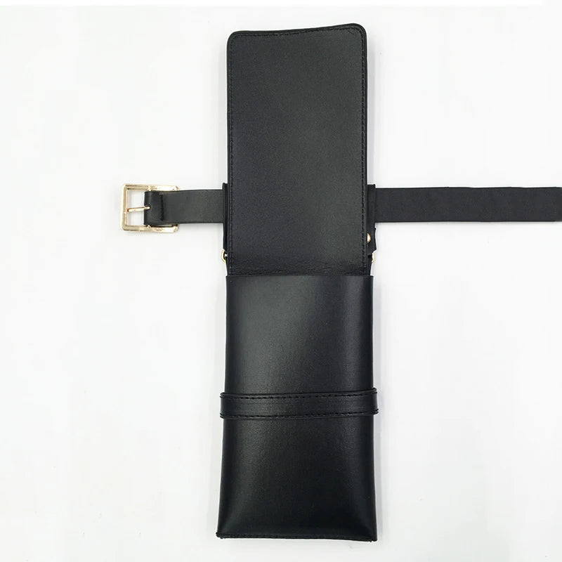 Leather Waist Bag Fanny Pack Crossbody Chest Bag