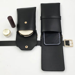 Leather Waist Bag Fanny Pack Crossbody Chest Bag