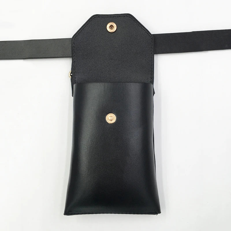 Leather Waist Bag Fanny Pack Crossbody Chest Bag