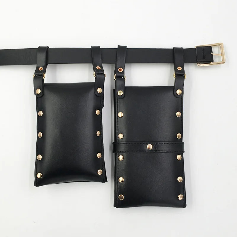 Leather Waist Bag Fanny Pack Crossbody Chest Bag