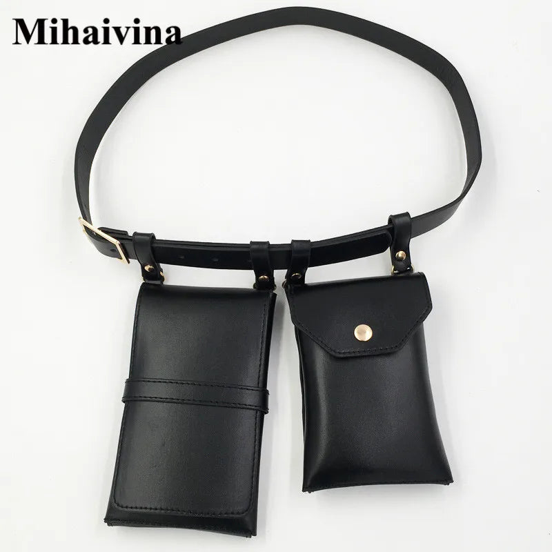 Leather Waist Bag Fanny Pack Crossbody Chest Bag