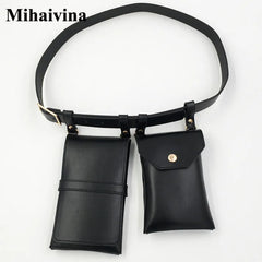 Leather Waist Bag Fanny Pack Crossbody Chest Bag