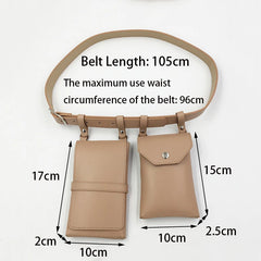 Leather Waist Bag Fanny Pack Crossbody Chest Bag
