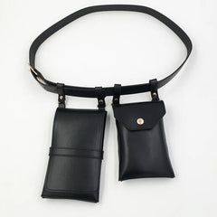 Leather Waist Bag Fanny Pack Crossbody Chest Bag