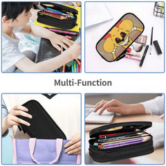 Anime Zipper Pen Box for School Students