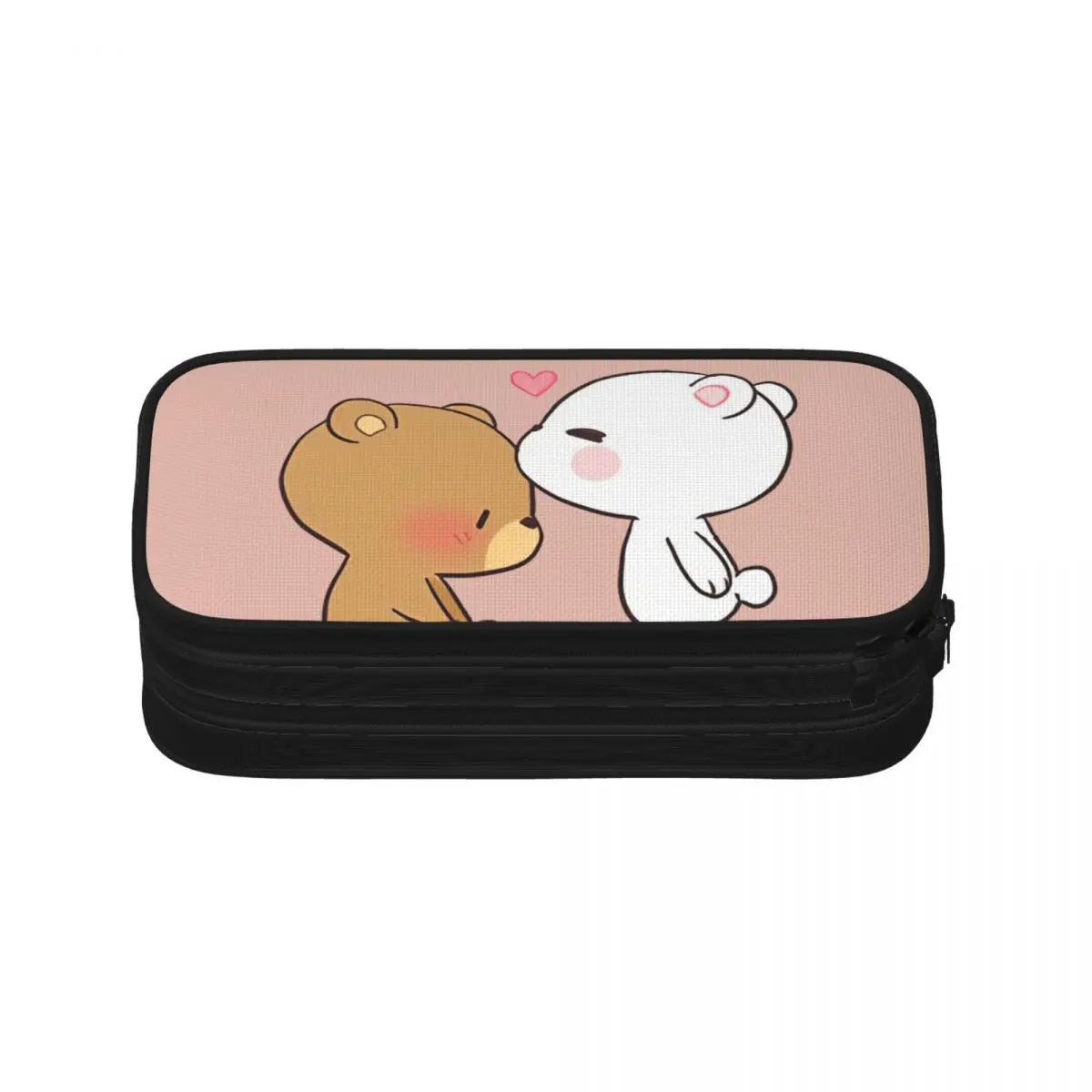 Milk And Mocha Lover Pen Box Anime Zipper Pencil Bag