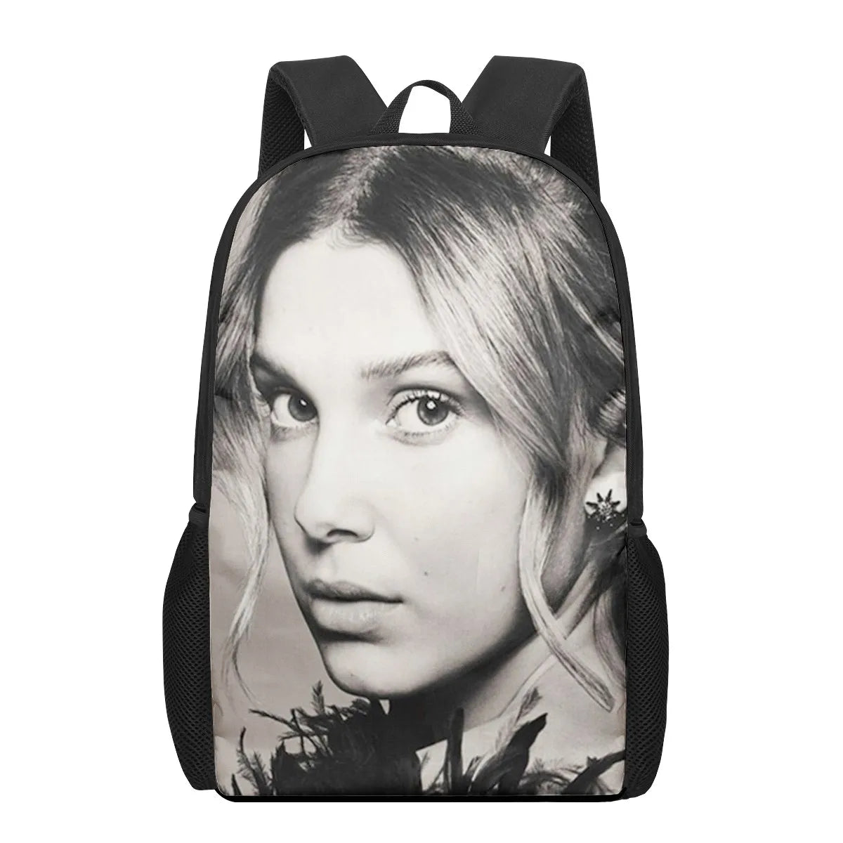 Millie Bobby Brown 3D Pattern School Bag for Kids Boys Girls