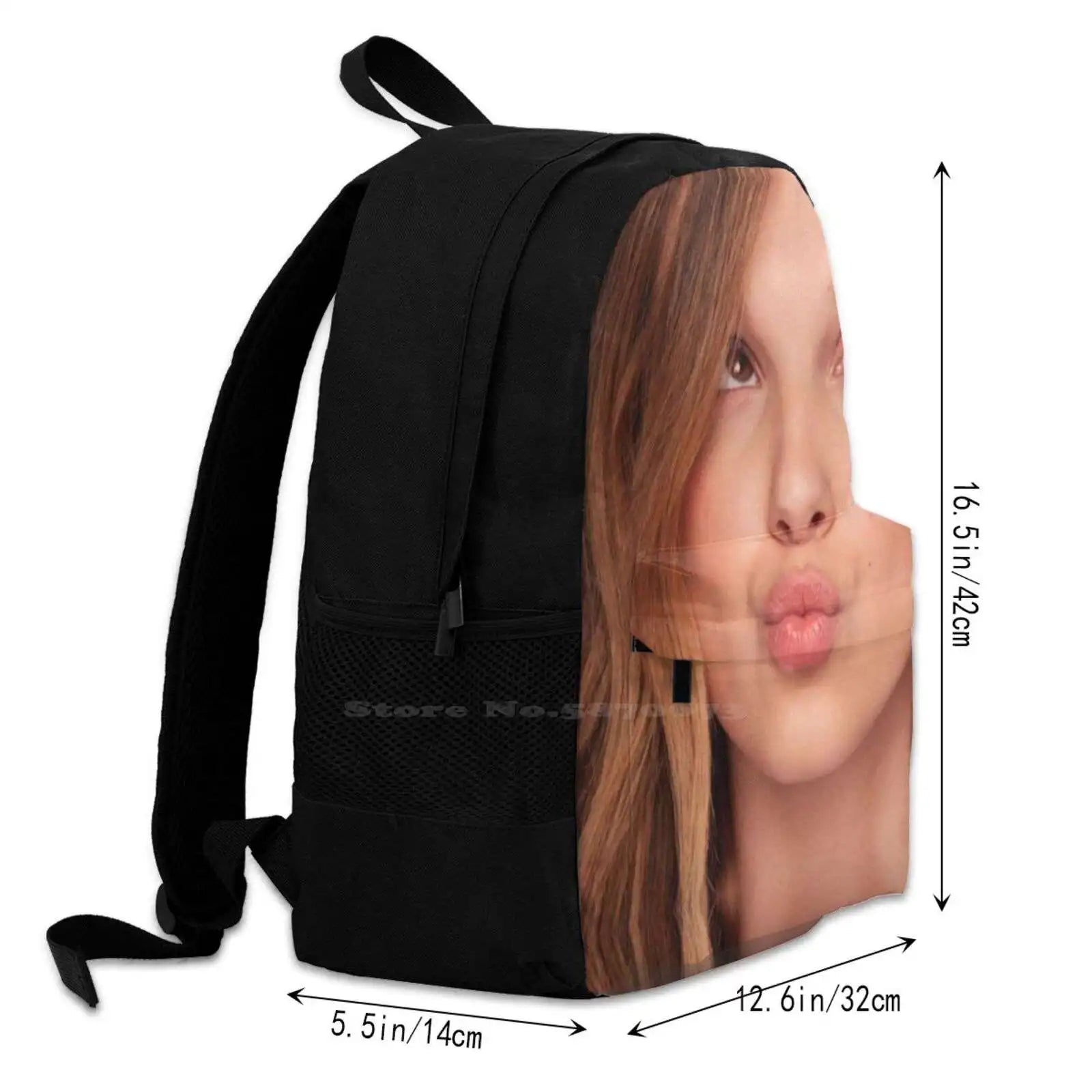 Millie Bobby Brown School Bag Big Capacity Backpack Laptop 15 Inch
