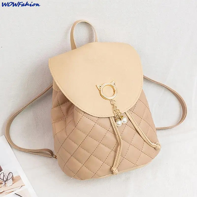Mini Backpack Crossbody Bag For Teenage Girl Women PU Small Cover
