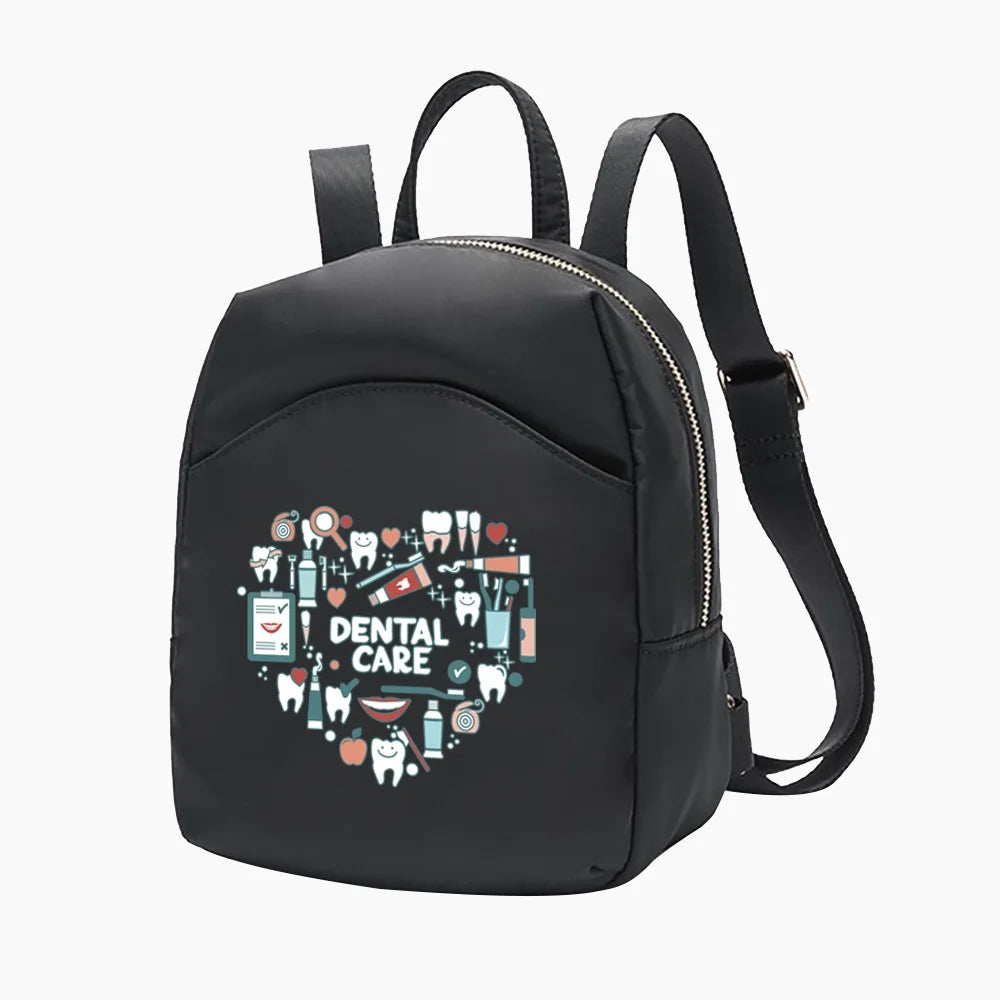 Teeth Pattern Mini Backpack Crossbody Bag for Women