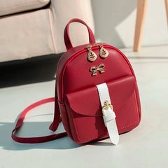 Mini Backpack PU Leather Backpack Small School Bags for Girls