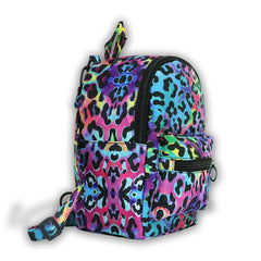 Leopard Mini Backpack Crossbody Bag for Teenage Girl