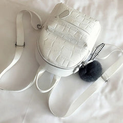 Women's Small PU Leather Mini Backpack