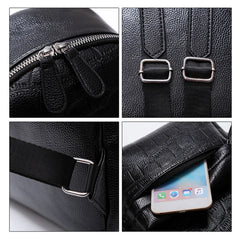 Women's Small PU Leather Mini Backpack