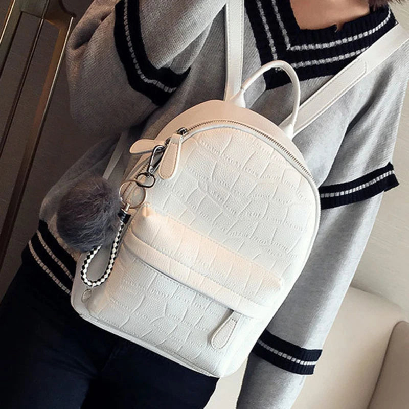 Mini Leather Backpack Women Small Female Back Pack Backpacks For Te