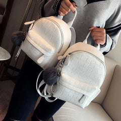 Women's Small PU Leather Mini Backpack