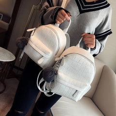 Small Women's PU Leather Mini Backpack