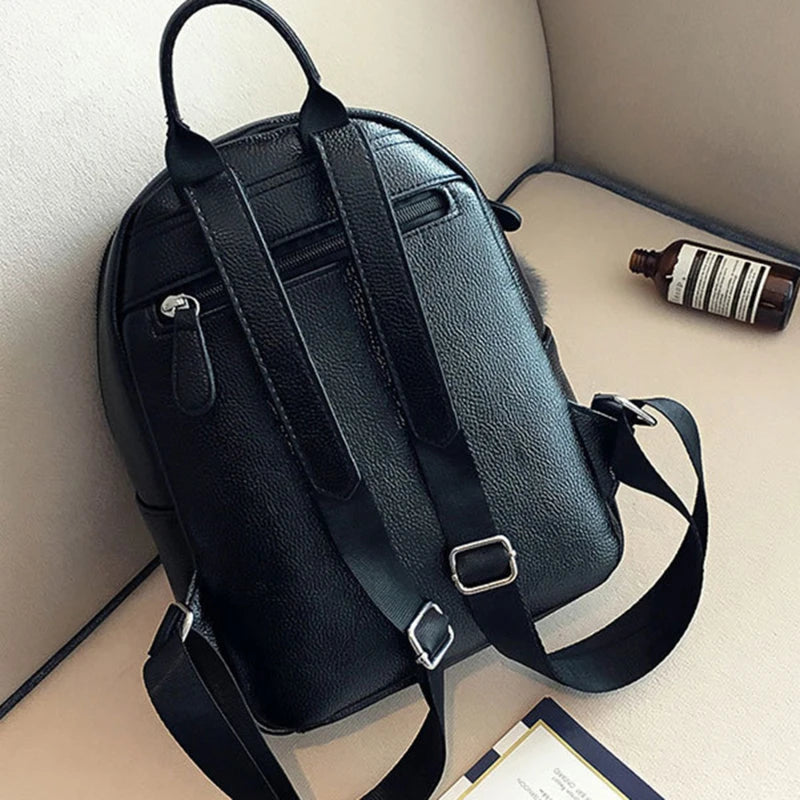 Mini Leather Backpack Women Small Female Back Pack Backpacks For Te