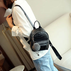 Women Small Mini Backpack PU Leather Female Back Pack Bag