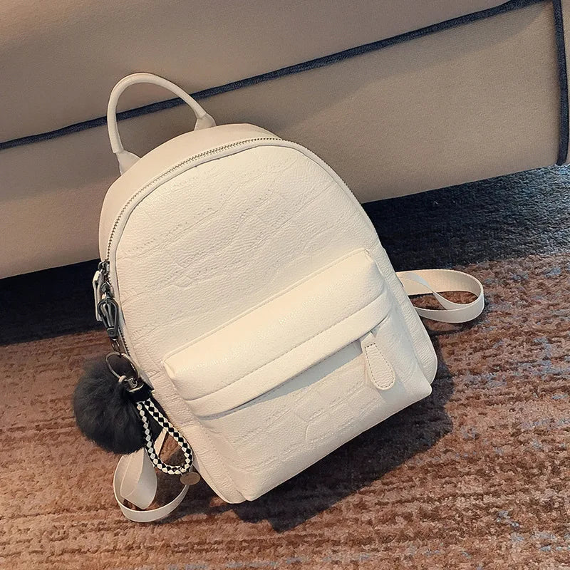 Mini Backpack Women PU Leather Small Female Back Pack Teen Girls Bagpack