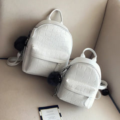Mini Backpack Women PU Leather Small Female Back Pack Teen Girls Bagpack