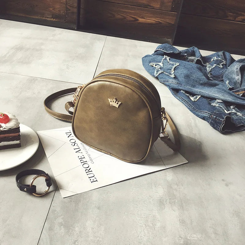 Crown Evening Bags Women Handbag Messenger Bags Pu Leather Shoulder Bag